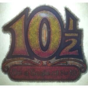 10 1/2 On A Scale Of 10 Screamin Gleamin Glitter Iron-On Decal Donruss Retro 70s